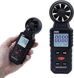 Instrucciones para usar correctamente un anemómetro digital