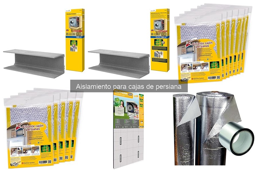 Cómo mantener el aislamiento en cajas de persiana