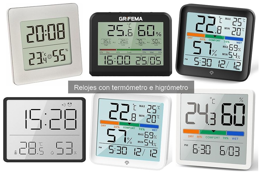 Cómo mantener un reloj con termómetro e higrómetro