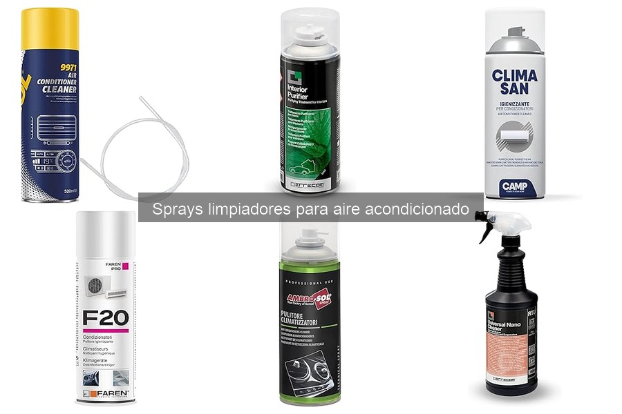 Cómo usar sprays limpiadores en aire acondicionado: guía rápida