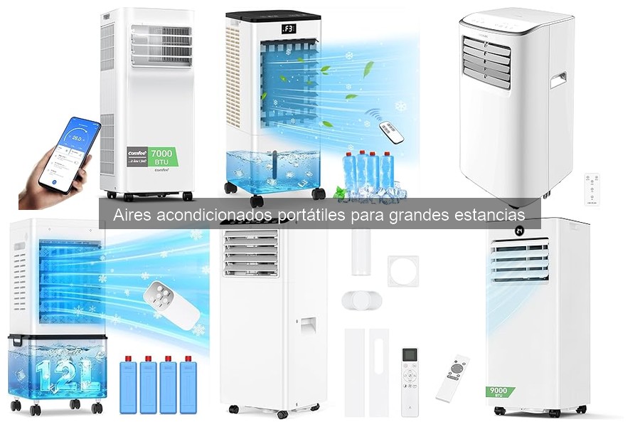 Comparativa de aires acondicionados portátiles para grandes estancias