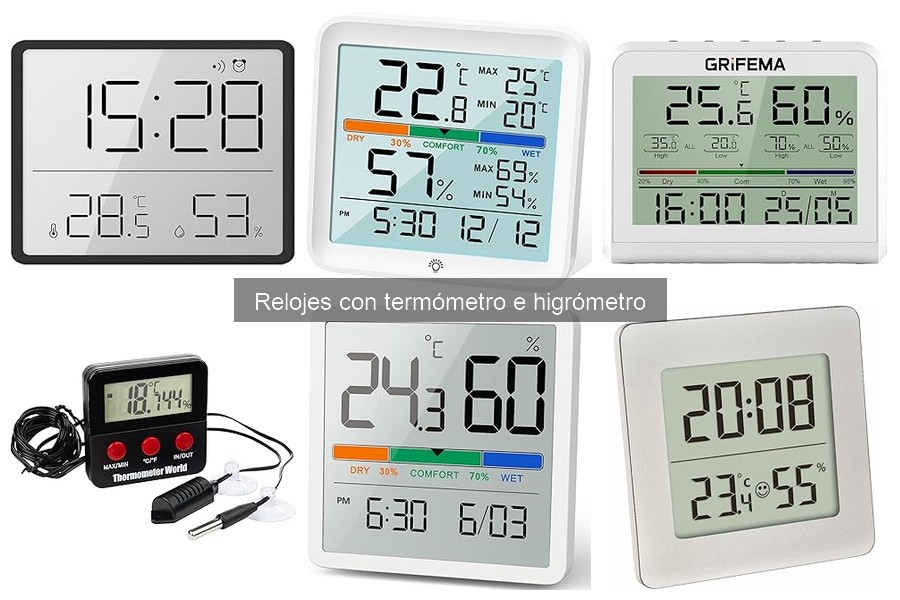 Comparativa de los Mejores Relojes con Termómetro e Higrómetro