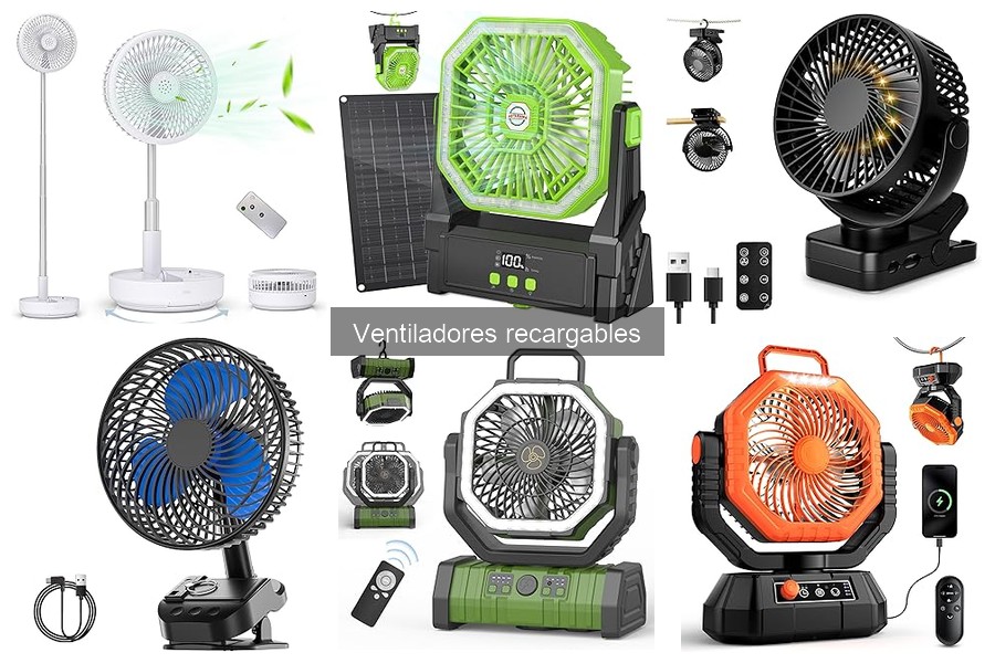 Comparativa de Ventiladores Recargables y de Corriente