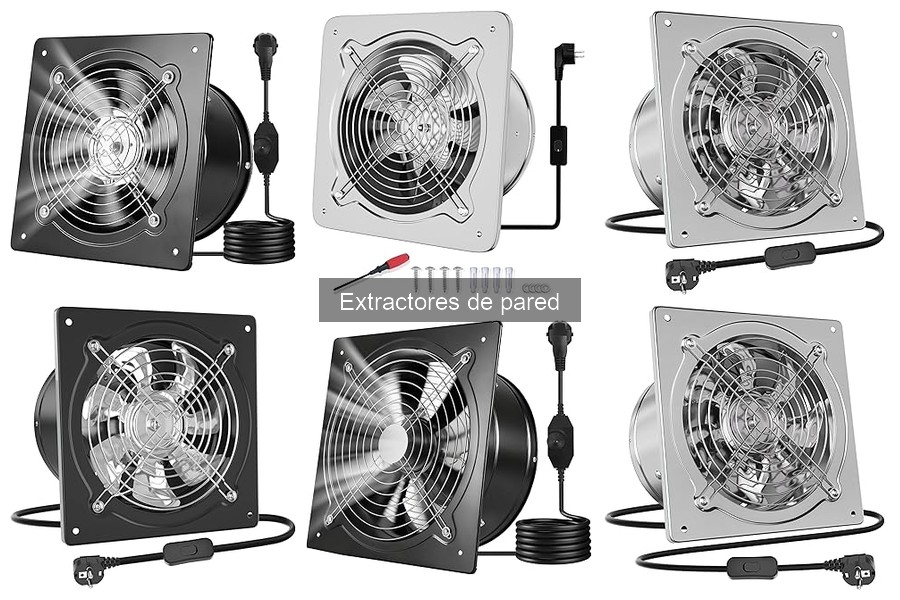 Comparativa: Extractores de pared vs. Extractores de techo