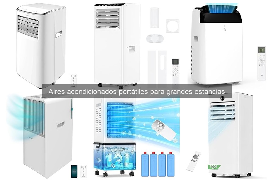 Consumo de aire acondicionado portátil en grandes estancias