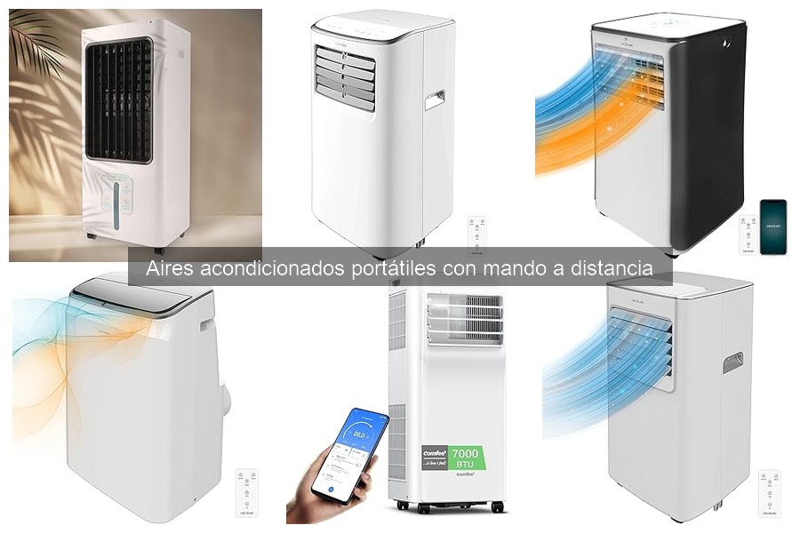 Consumo de energía en aires acondicionados portátiles con mando