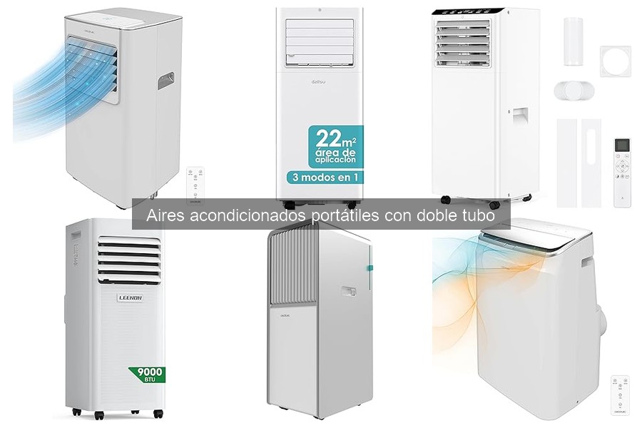 Consumo eléctrico de aires acondicionados portátiles de doble tubo