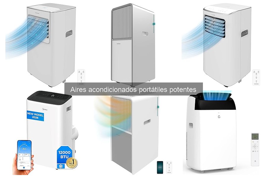 Consumo energético de aires acondicionados portátiles potentes