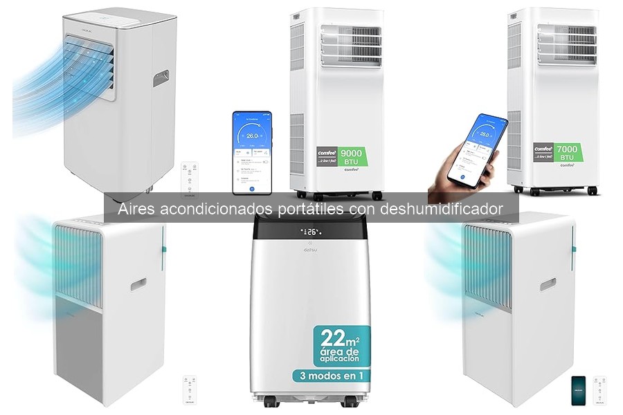 ¿Cuánto consume un aire acondicionado portátil con deshumidificador?