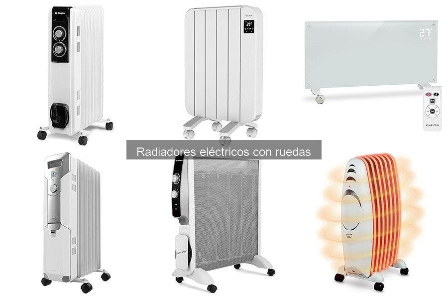 ¿Cuánto consume un radiador eléctrico con ruedas?
