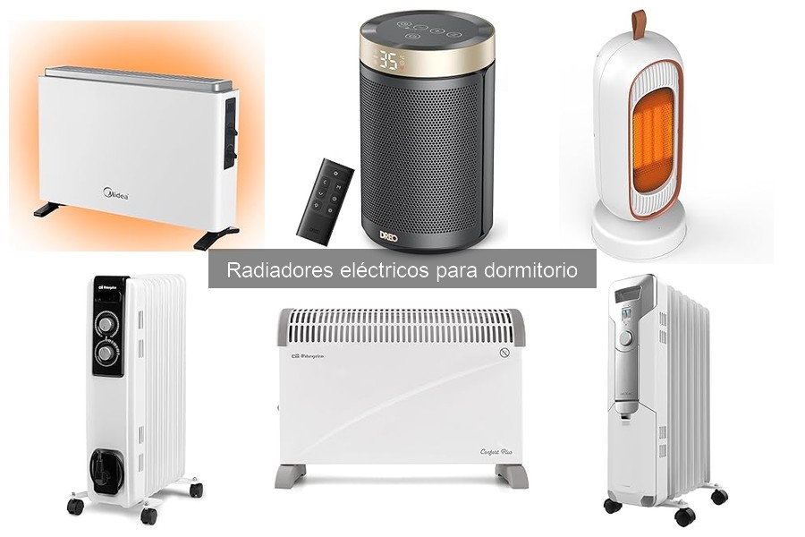 ¿Cuánto consumen los radiadores eléctricos en el dormitorio?