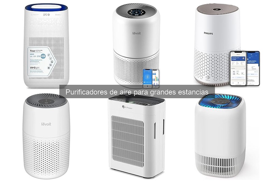 ¿Cuánto tiempo debe funcionar un purificador de aire en grandes estancias?