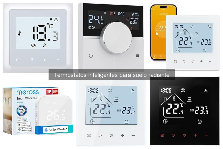 Diferencias entre termostatos inteligentes y programables para suelo radiante