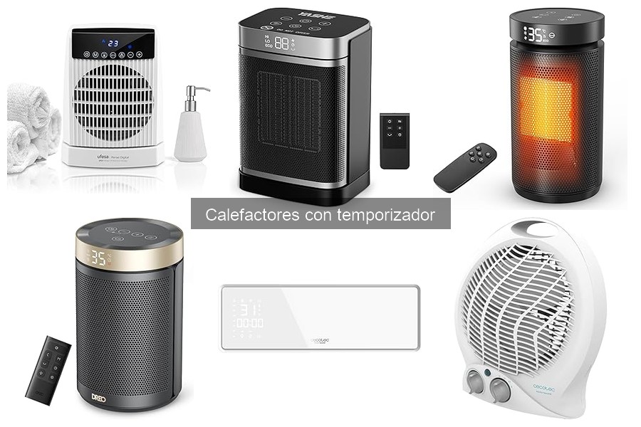 Dónde comprar calefactores con temporizador a buen precio