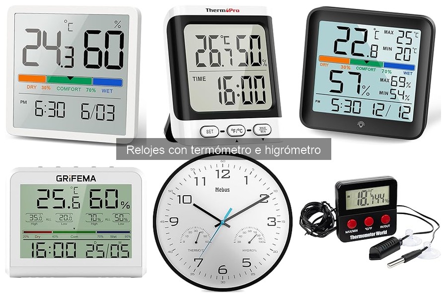 Errores comunes al utilizar un reloj con termómetro e higrómetro