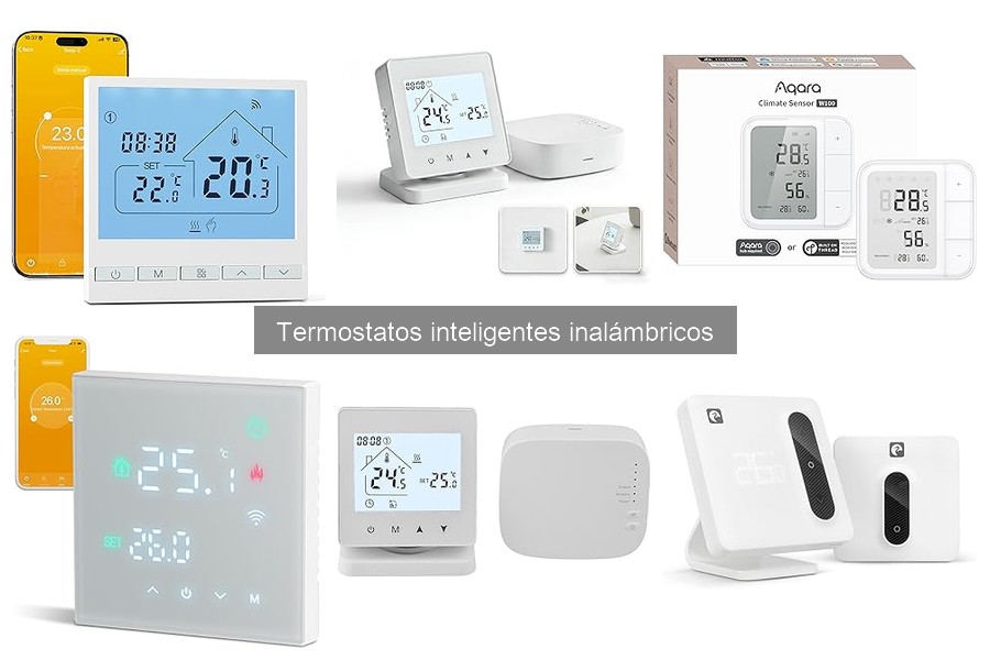 ** Funciones avanzadas de termostatos inteligentes inalámbricos