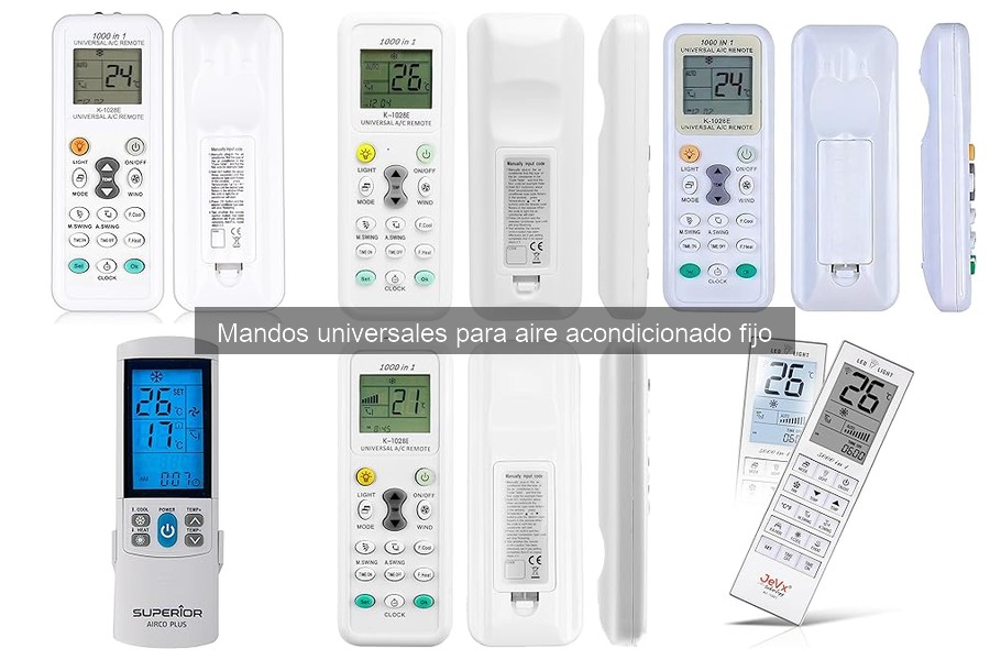 Mantenimiento de mandos universales para aire acondicionado