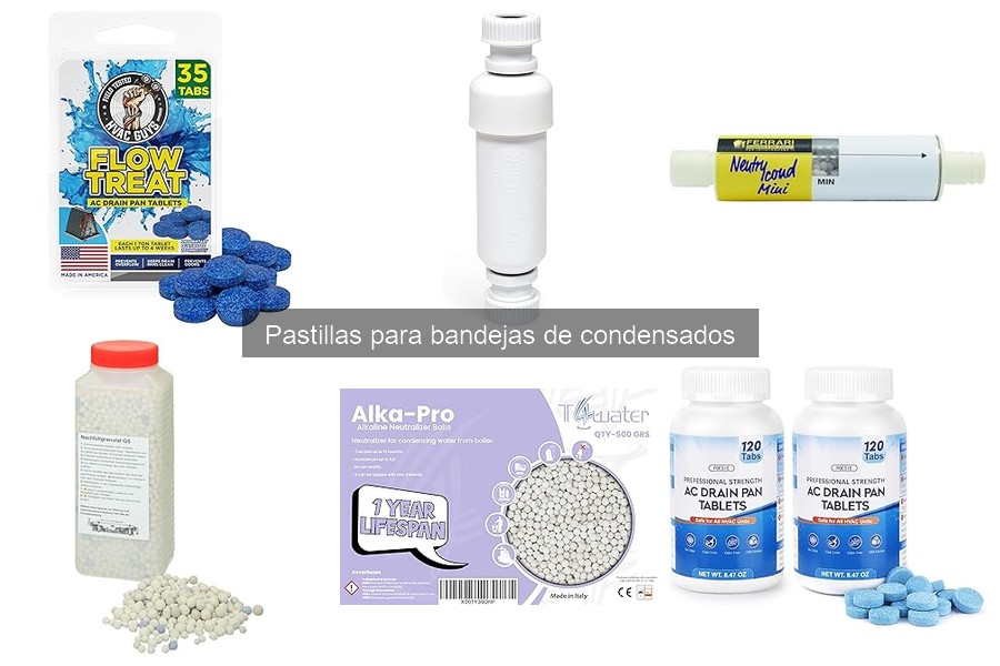 Mantenimiento efectivo de bandejas de condensados con pastillas