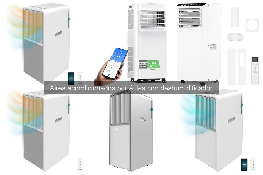 Mejores aires acondicionados portátiles con deshumidificador 2023