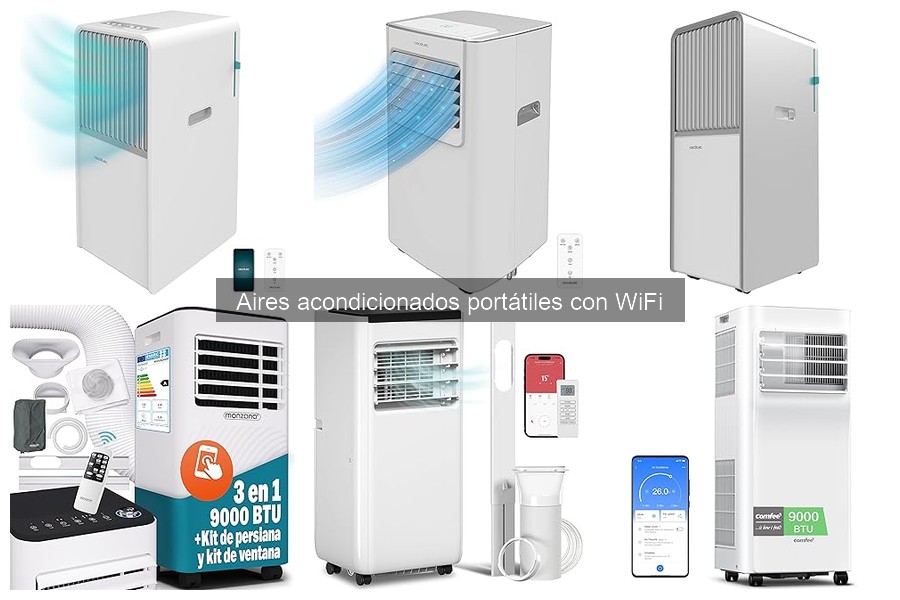Mejores aires acondicionados portátiles con WiFi para espacios pequeños