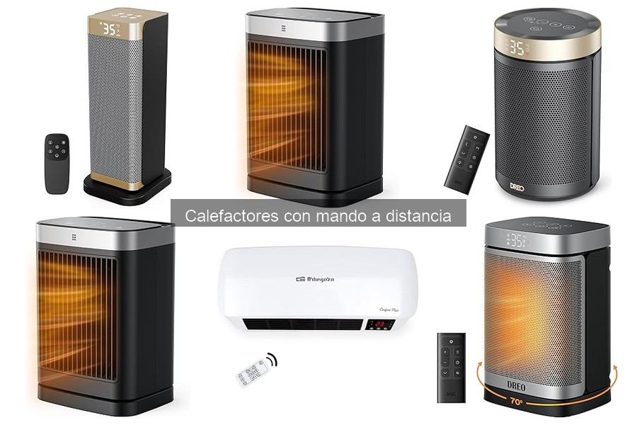 Mejores calefactores con mando a distancia para habitaciones pequeñas