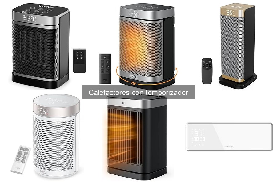 Mejores calefactores con temporizador para habitaciones pequeñas
