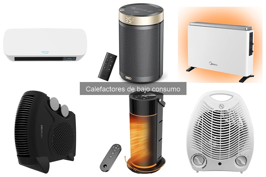Mejores calefactores de bajo consumo para espacios pequeños
