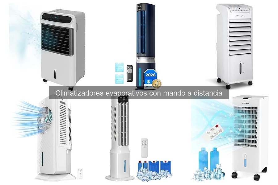 Mejores climatizadores evaporativos con mando a distancia para hogares pequeños