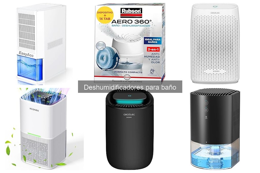 Mejores deshumidificadores para baño según tamaño