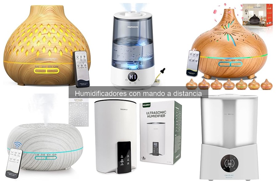 Mejores humidificadores con mando a distancia para habitaciones grandes