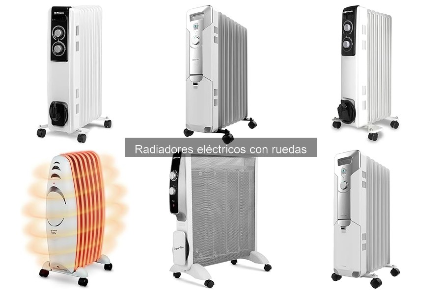 Mejores radiadores eléctricos con ruedas para espacios pequeños