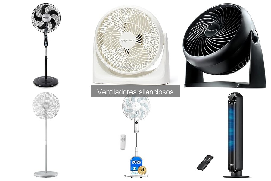 Mejores ventiladores silenciosos para espacios pequeños