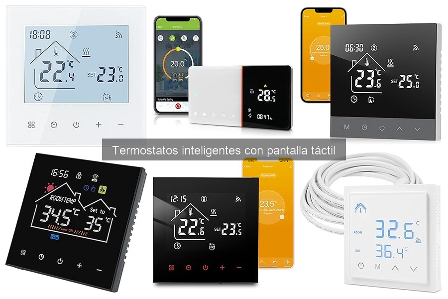 Precio promedio de termostatos inteligentes con pantalla táctil
