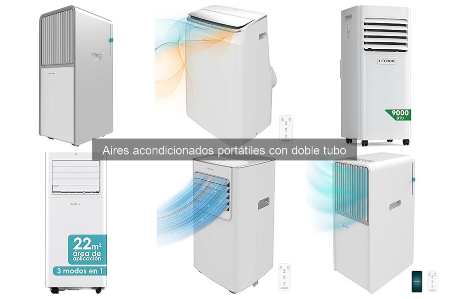 ¿Qué es un aire acondicionado portátil con doble tubo?