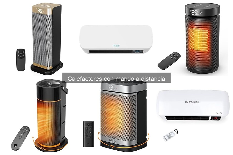 ¿Qué es un calefactor con mando a distancia?