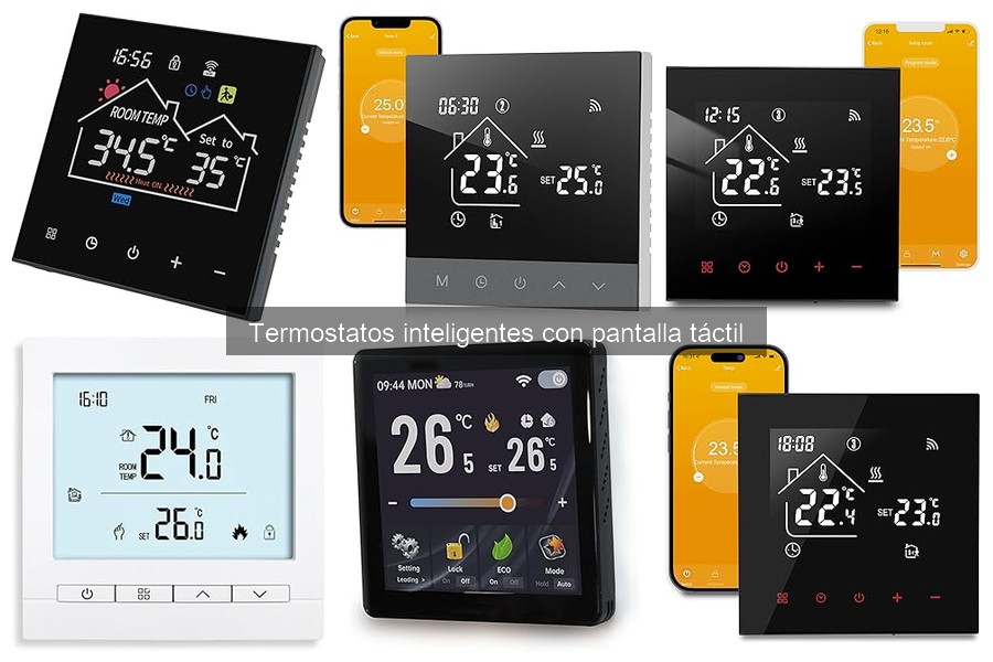 ¿Qué es un termostato inteligente con pantalla táctil?