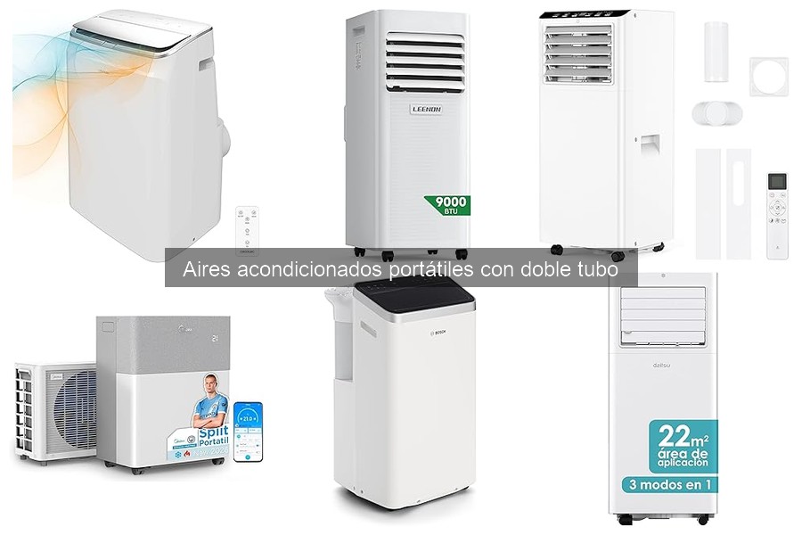 ¿Qué marca de aire acondicionado portátil con doble tubo es más fiable?