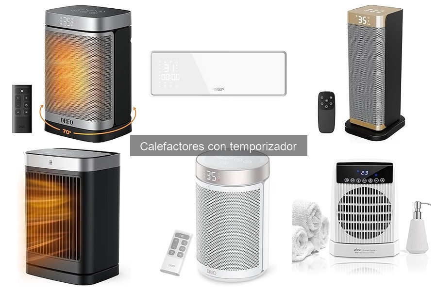 ¿Qué potencia necesitas en un calefactor con temporizador?