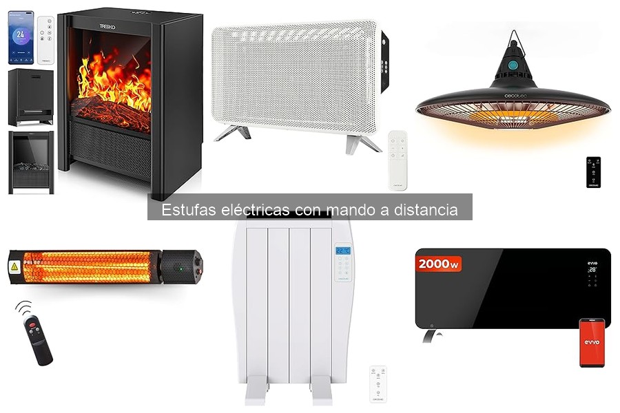 ¿Qué son las estufas eléctricas con mando a distancia?