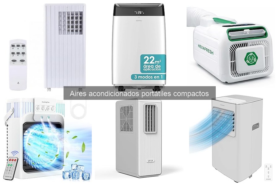 Tipos de aires acondicionados portátiles compactos