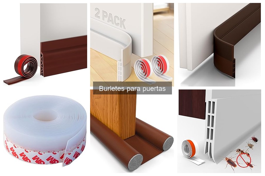 Tipos de burletes para puertas y sus características