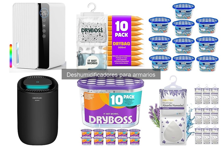 Tipos de deshumidificadores para armarios: guía completa
