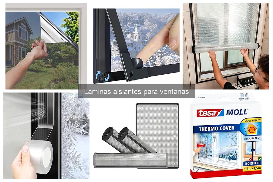 Tipos de láminas aislantes para ventanas: características y usos