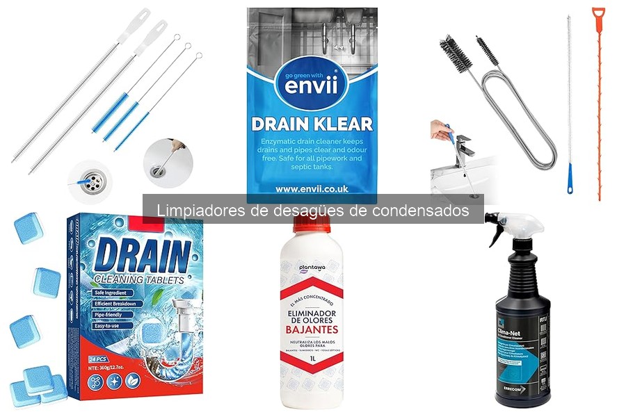 ** Tipos de limpiadores de desagües de condensados para tu hogar