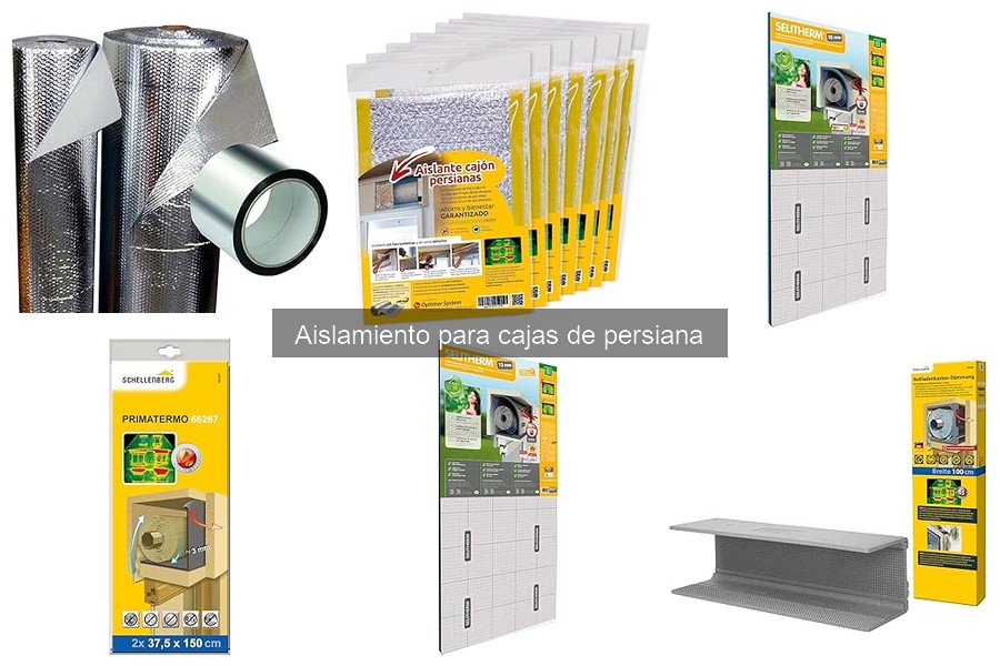 Tipos de materiales para aislamiento de cajas de persiana