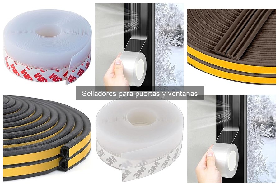 Tipos de selladores para puertas y ventanas: opciones y características
