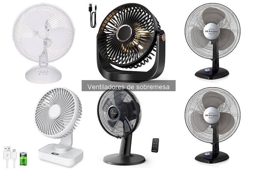 Ventiladores de sobremesa con funciones avanzadas y útiles
