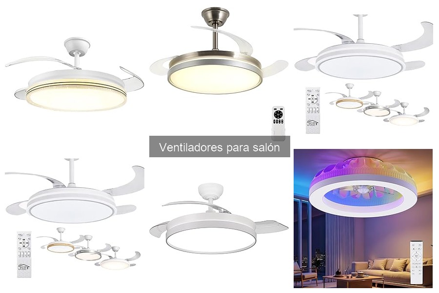Ventiladores decorativos: cómo elegir el mejor para tu salón